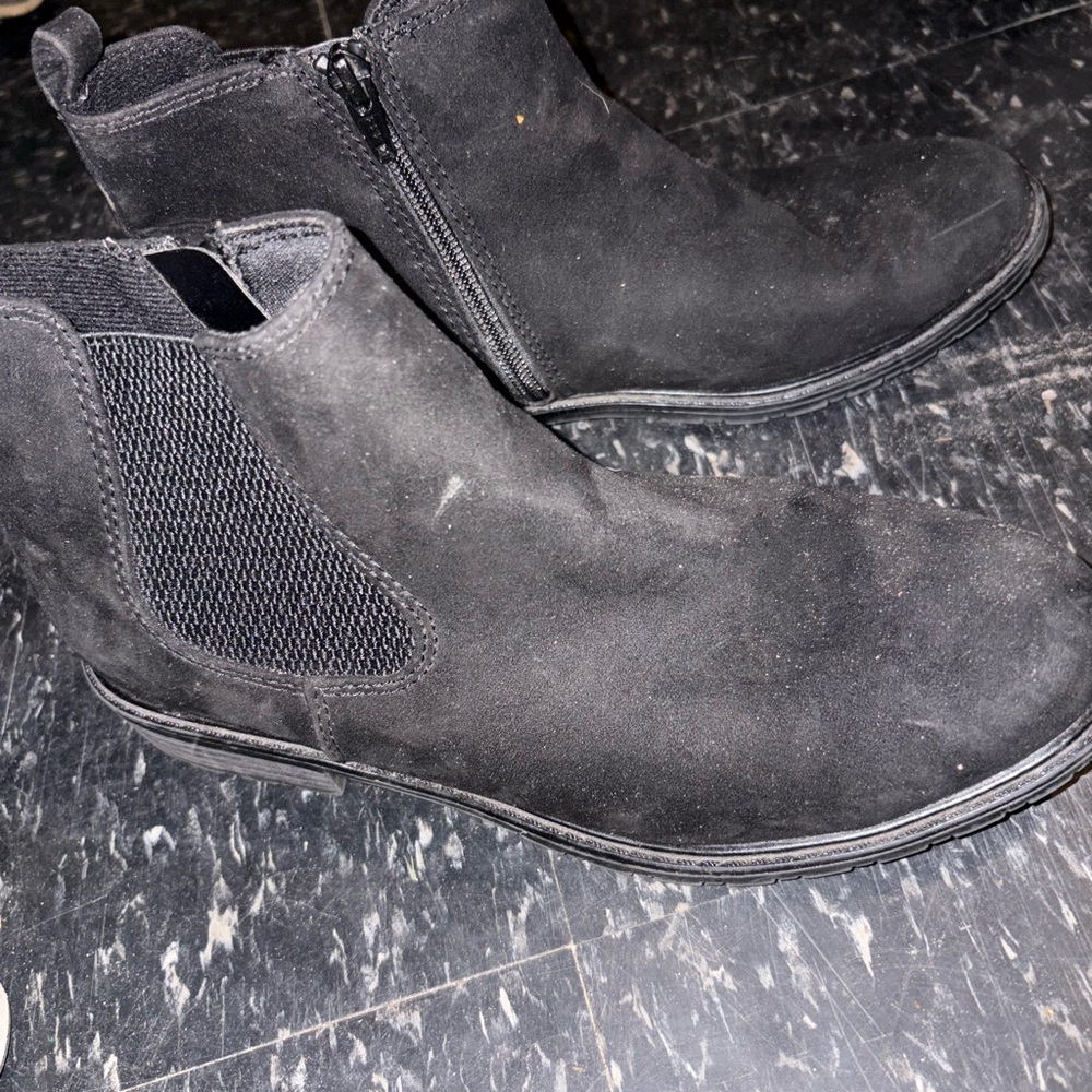 Women’s Black Suede Ankle Boots